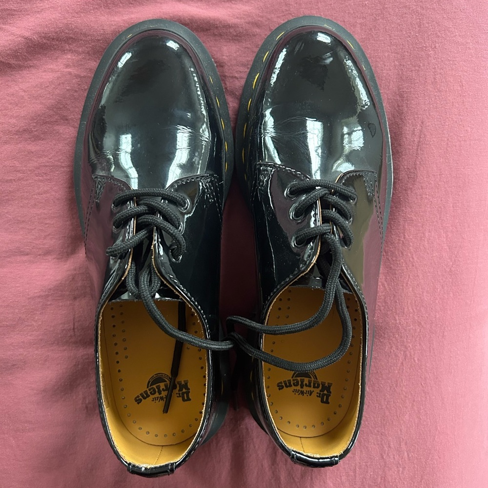 Dr. Martens Black Patent Leather Oxfords